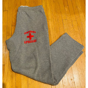 Jerzees Super Sweats Cotton Grey Drawstring Sweatpants Size Small